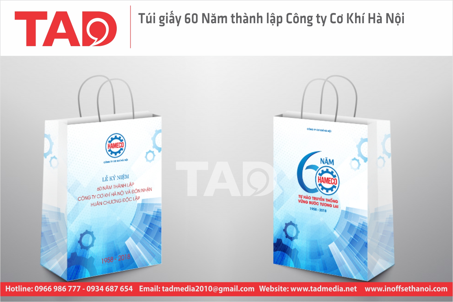 In túi giấy - In TAD - Công Ty TNHH Tư Vấn Thiết Kế Và Quảng Cáo Truyền Thông TAD Việt Nam